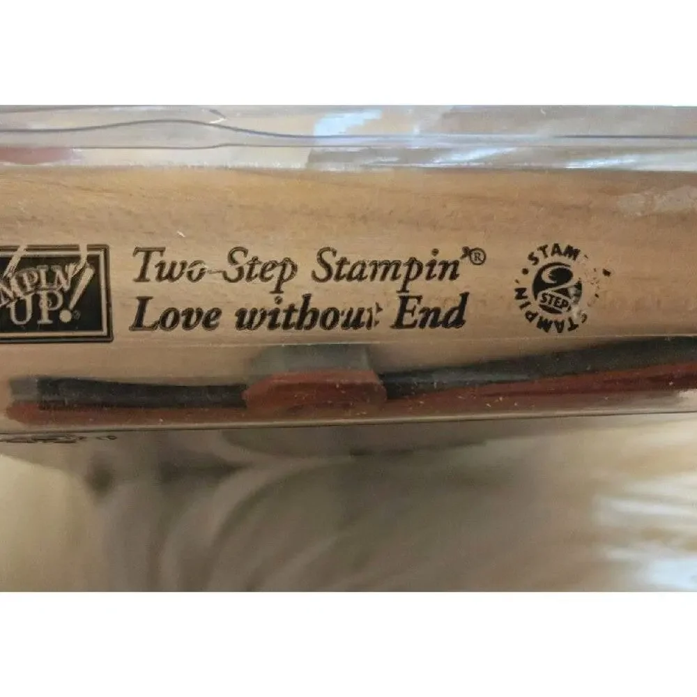 STAMPIN' UP! Love Without End Wooden Stamp Set of 9 Two Step